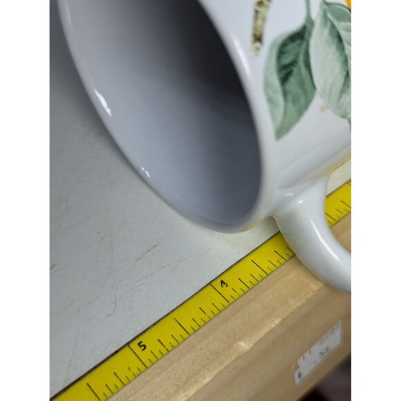 Royal Norfolk Lemon Print Ceramic Coffee Mug - Picture 6 of 6